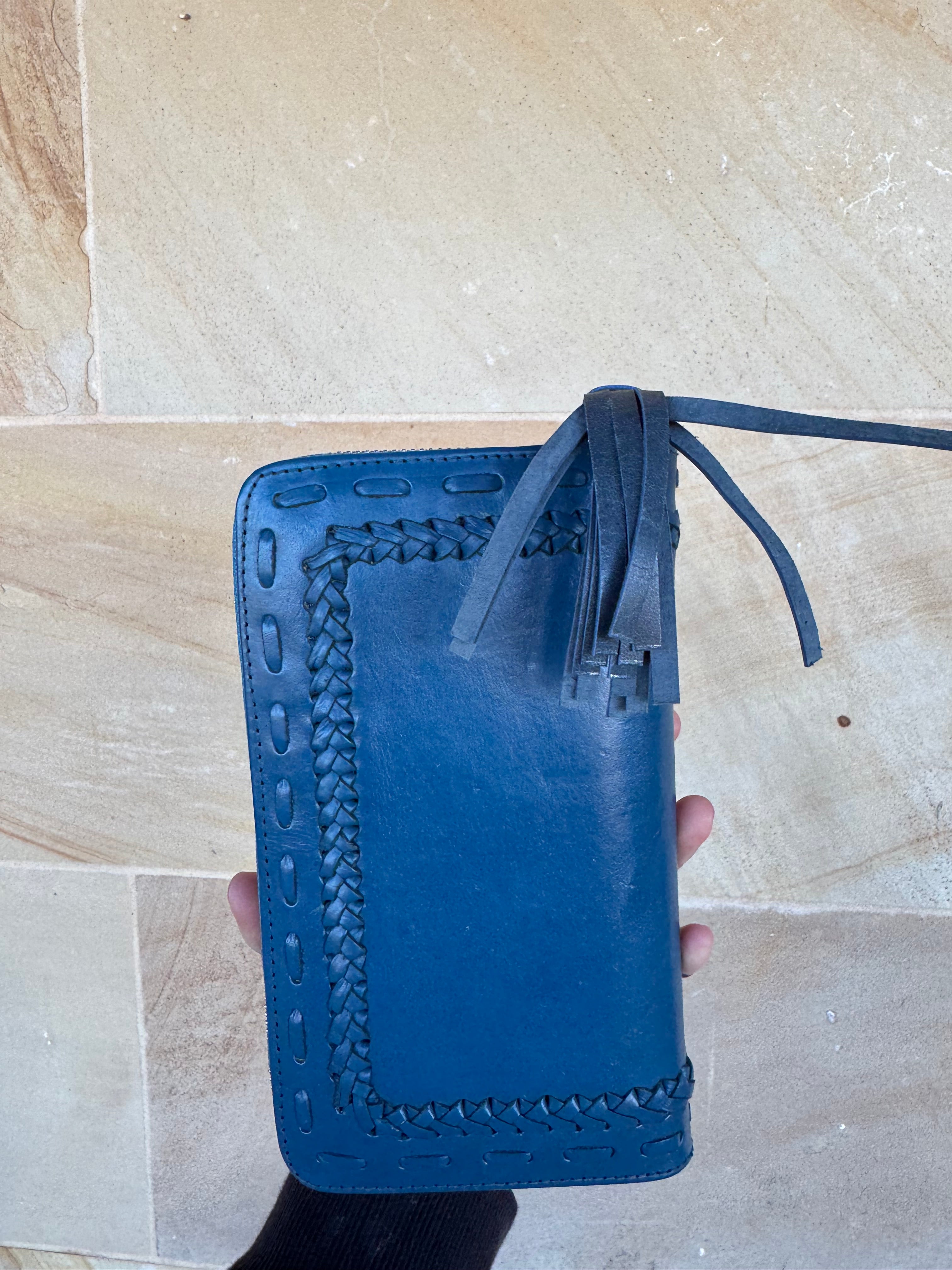 JODI LEE TURQUOISE LEATHER WALLET