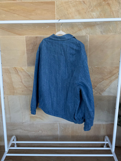 CARHARTT DENIM BOMBER JACKET L
