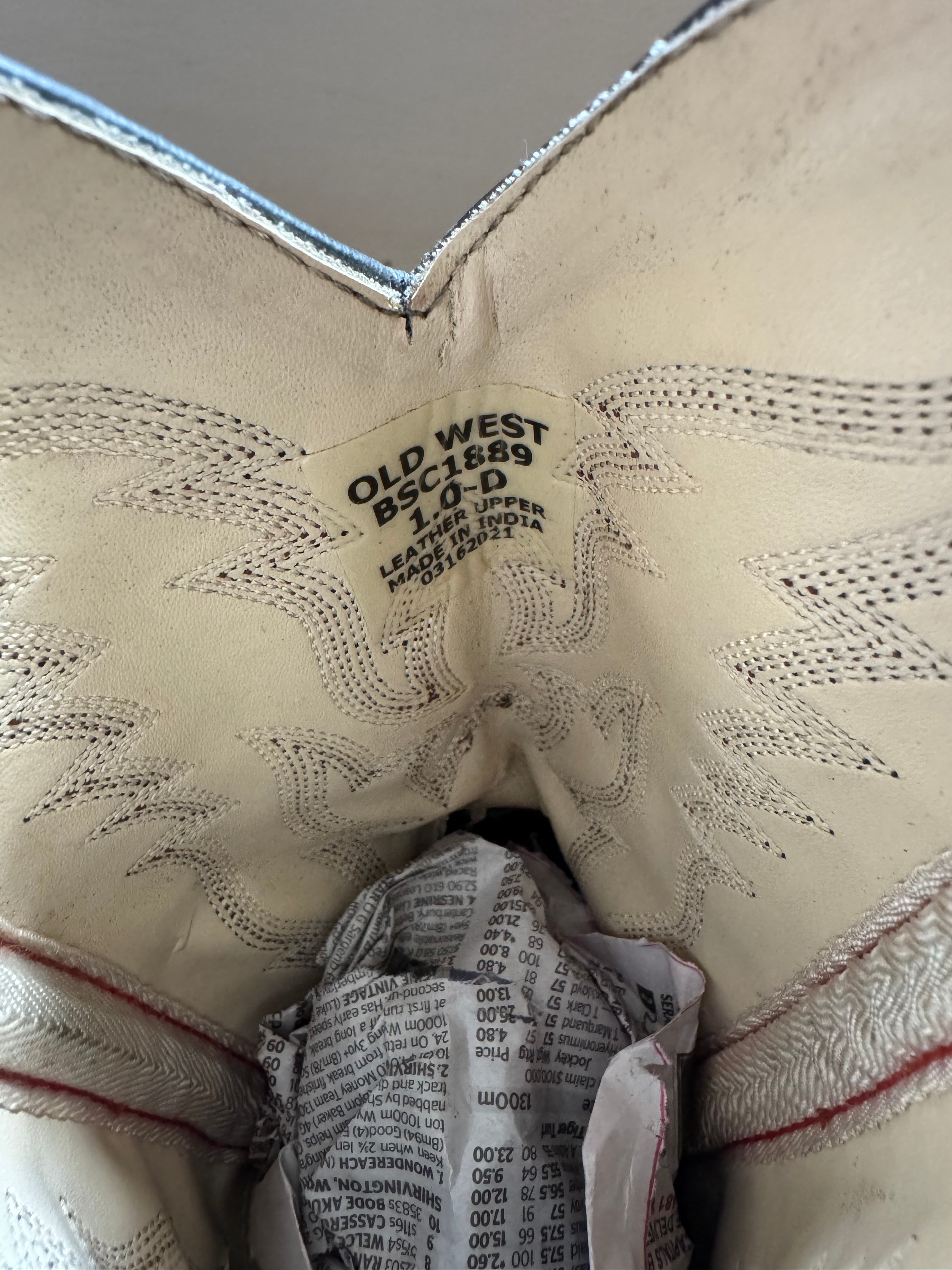 OLD WEST KIDS BOOTS 33