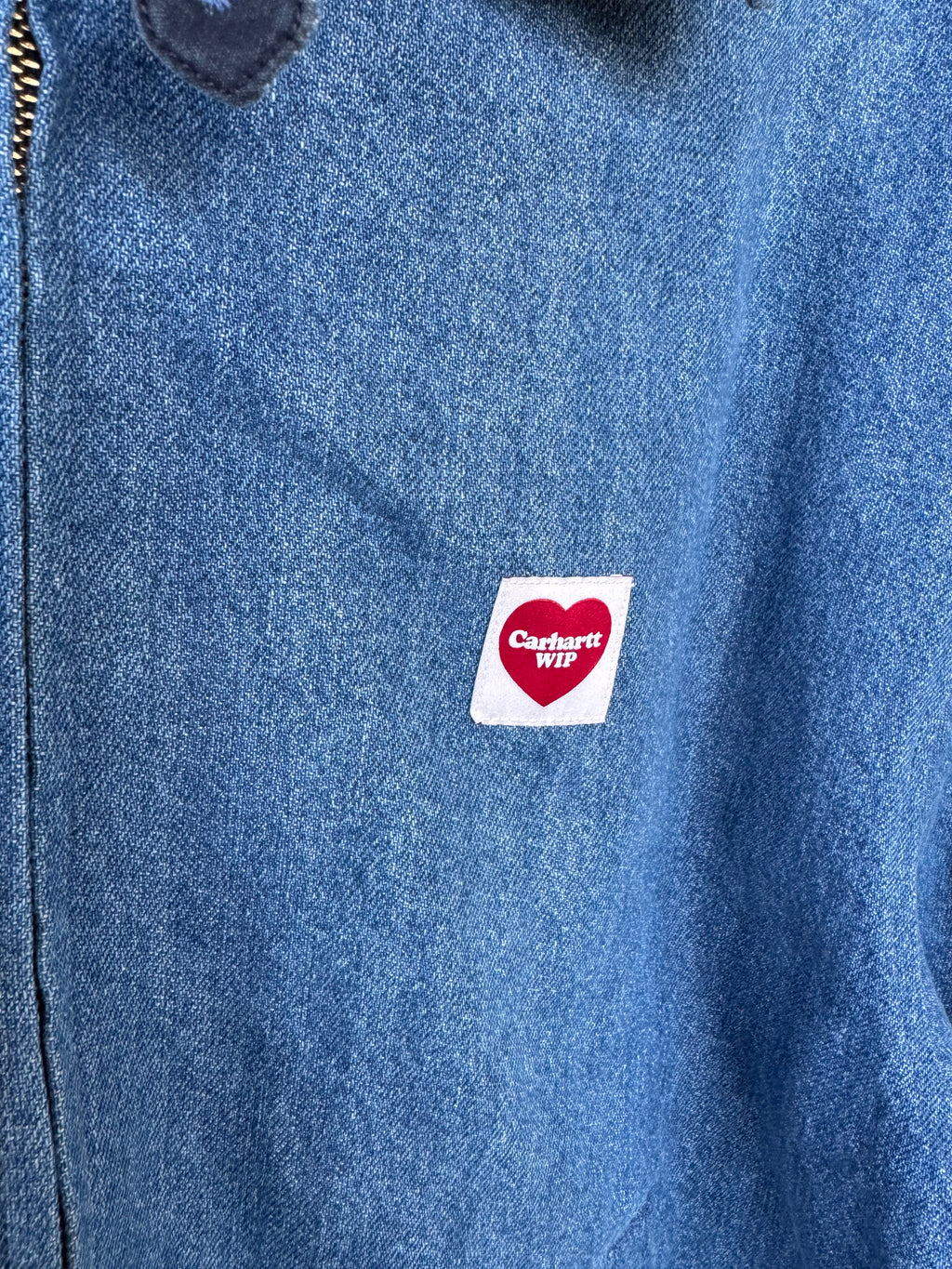 CARHARTT DENIM BOMBER JACKET L