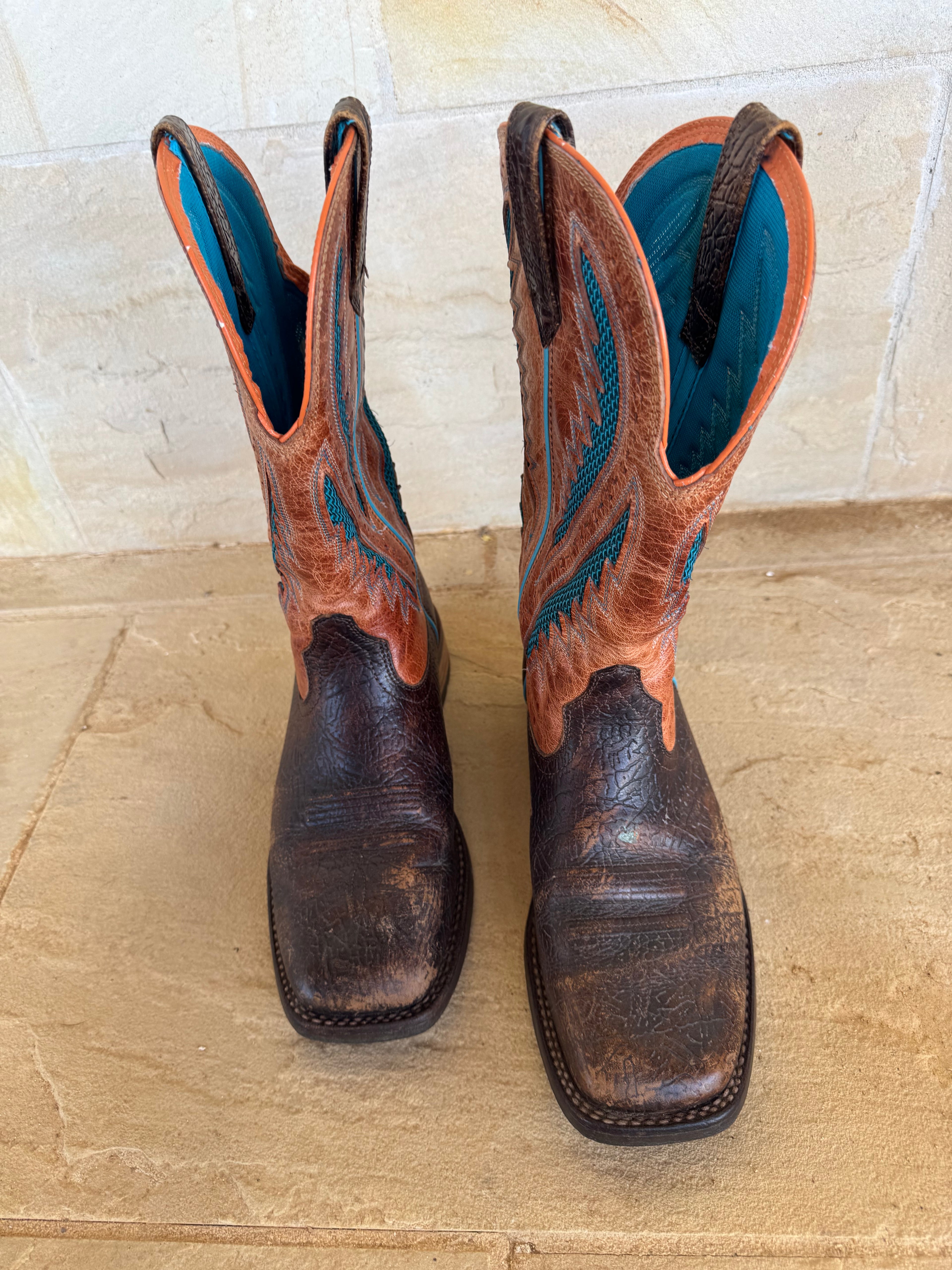 ARIAT TURQUOISE BOOTS MENS 8W