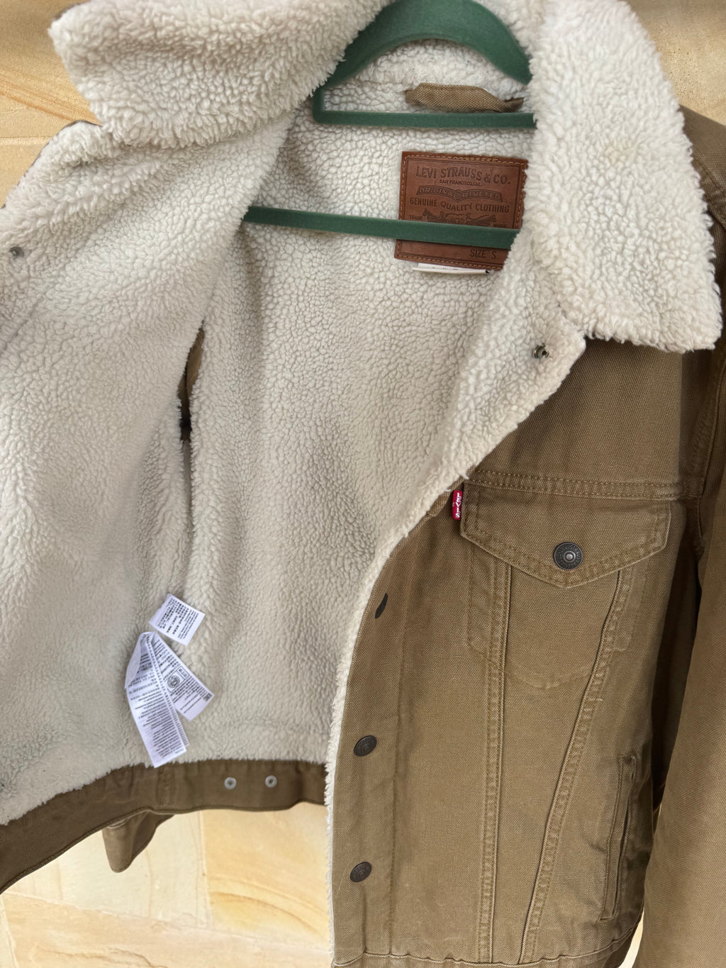 LEVIS SHERPA LINED JACKET S