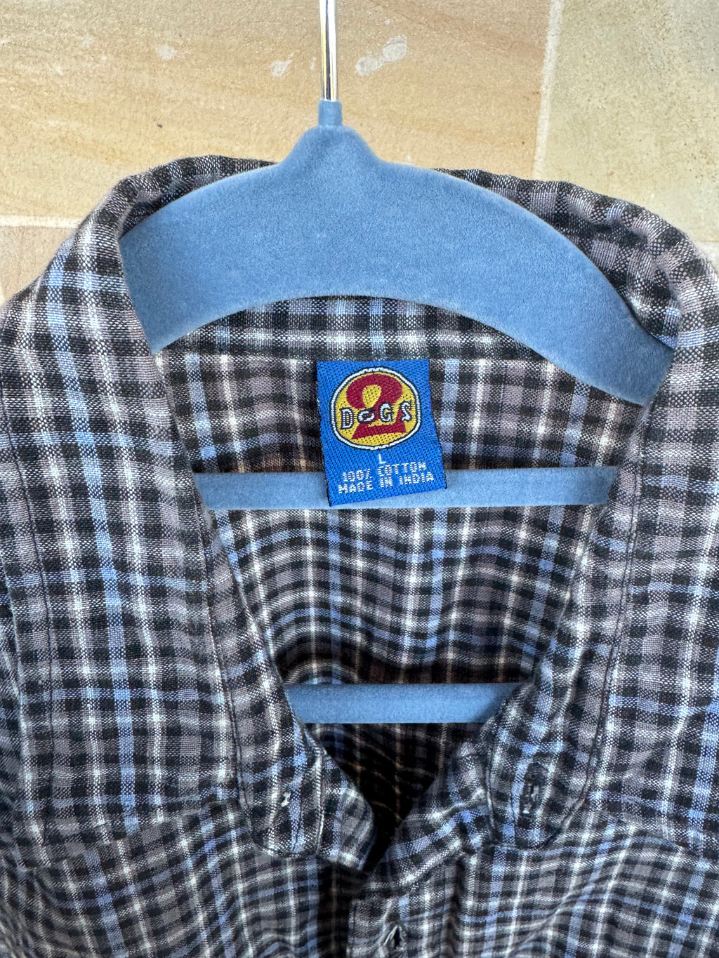 2 DOGS SHORT SLEEVE SHIRT L