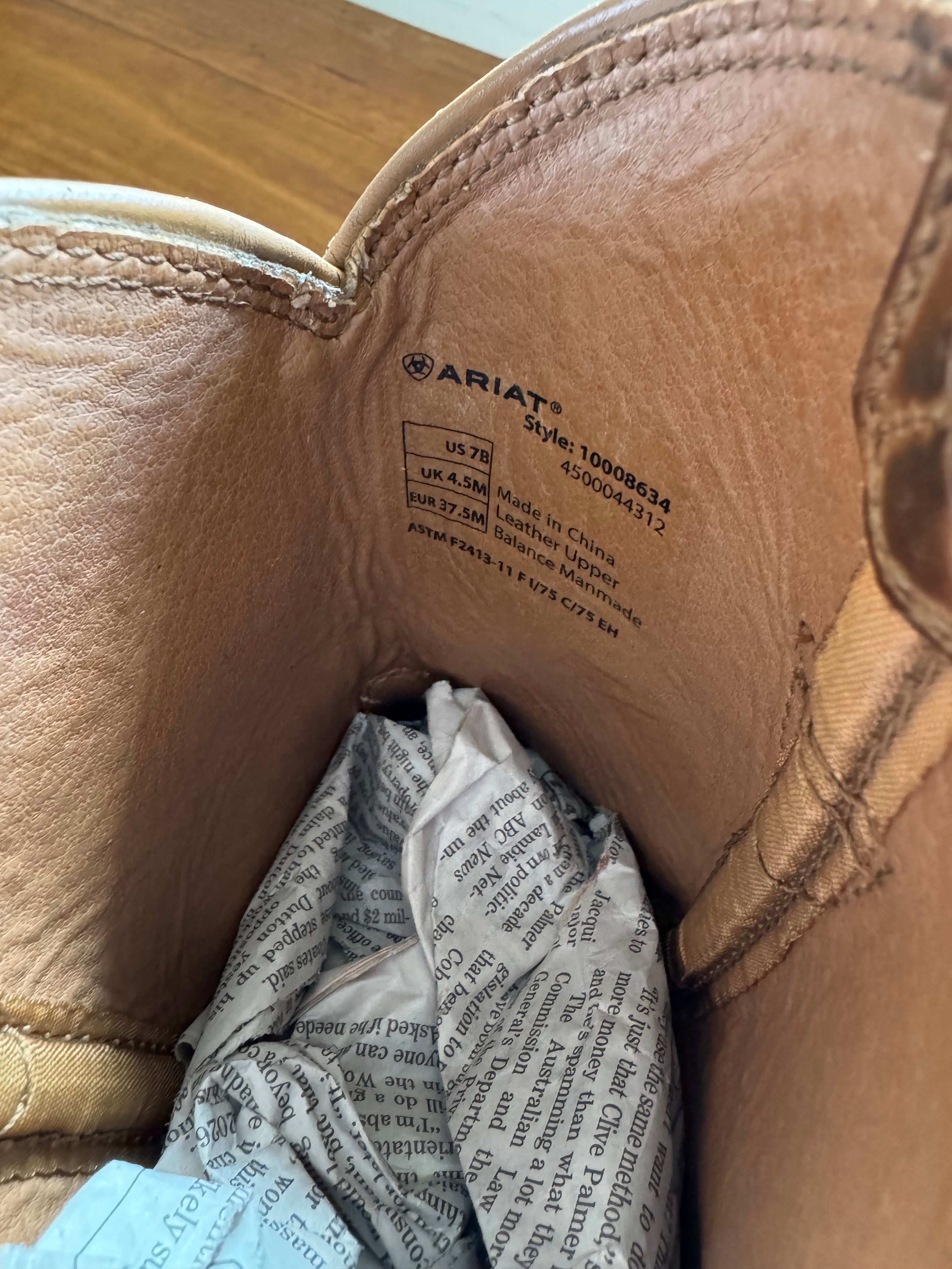 ARIAT BOOTS 37.5