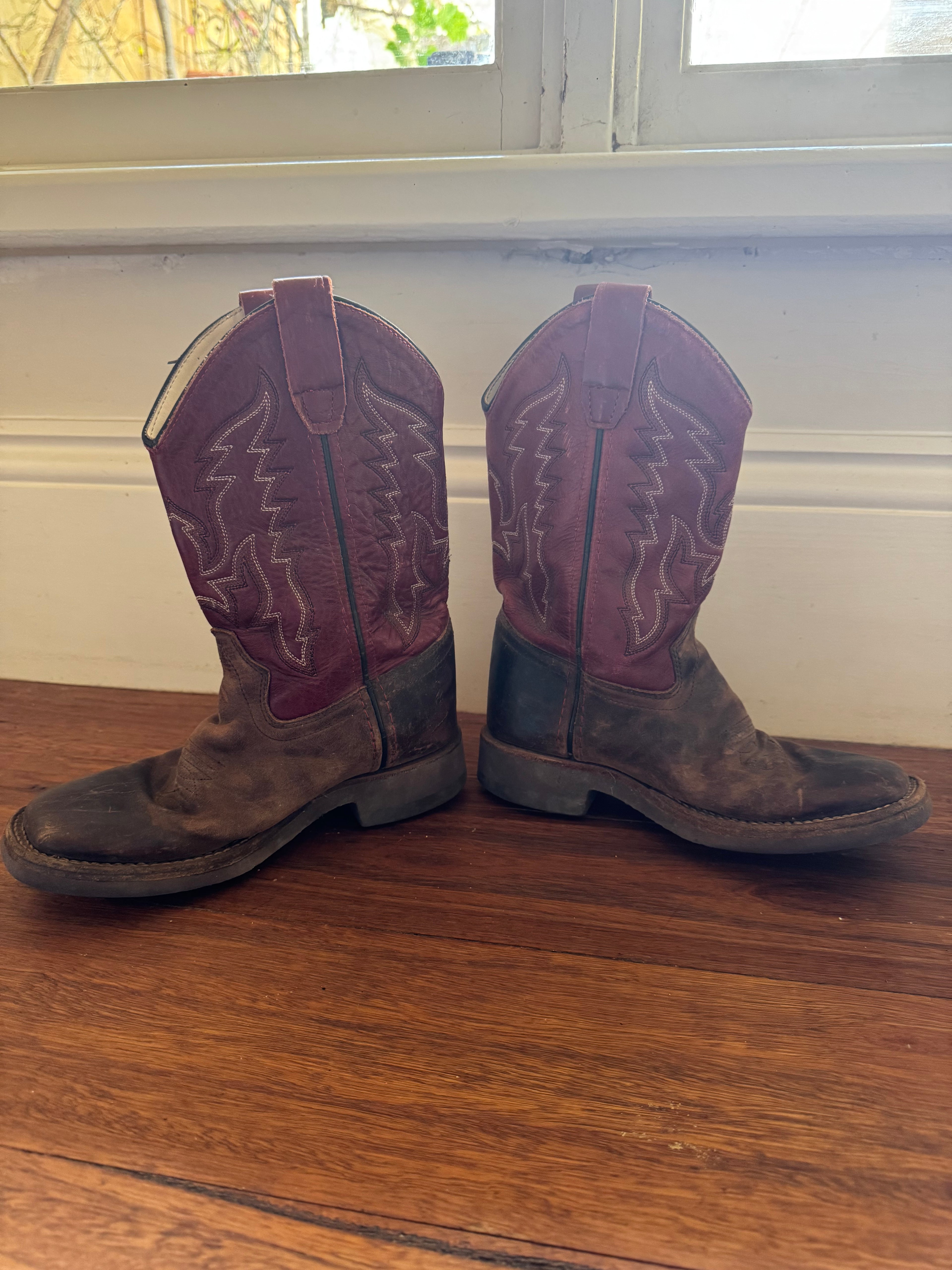 OLD WEST KIDS BOOTS 33