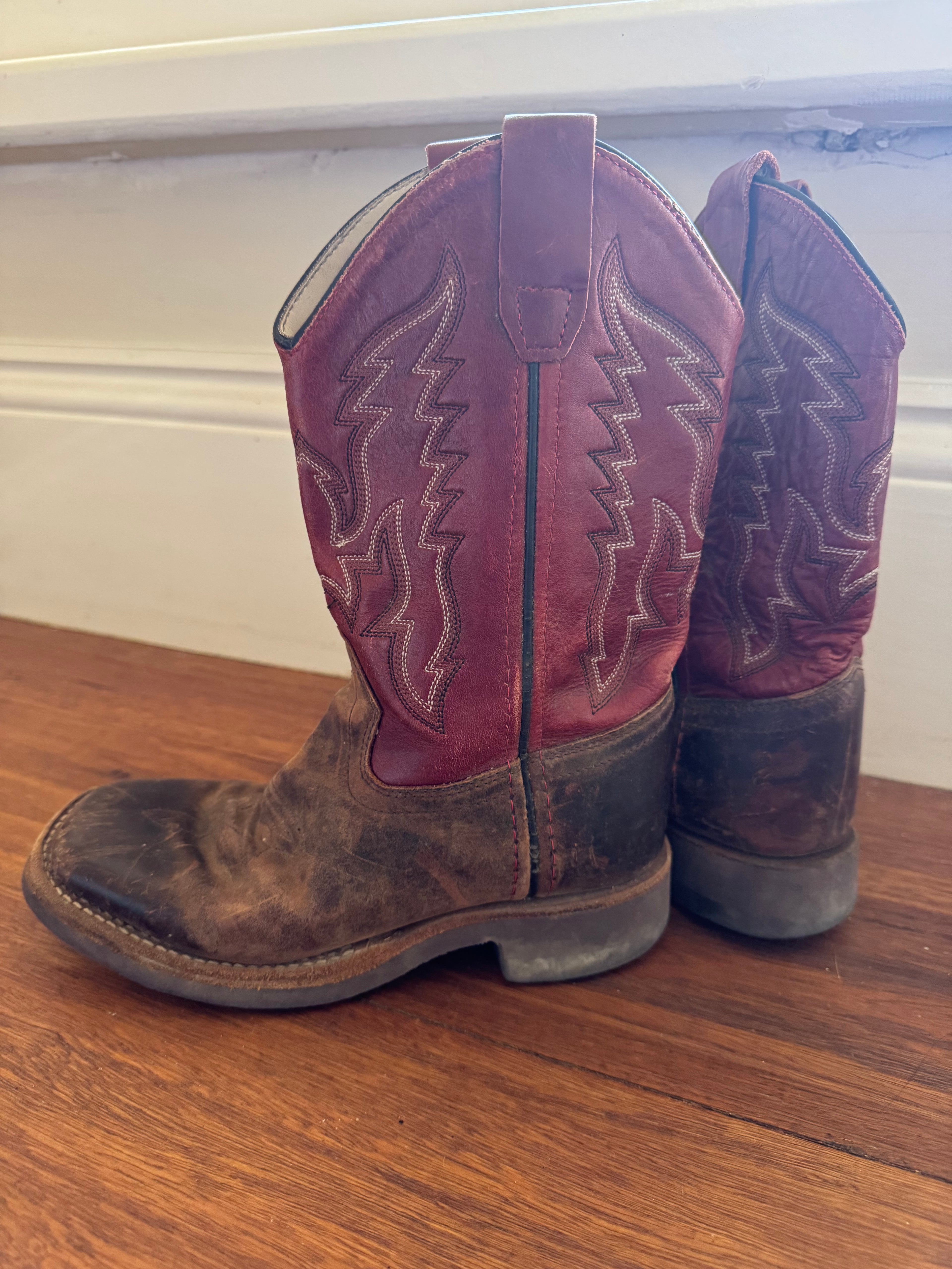 OLD WEST KIDS BOOTS 33