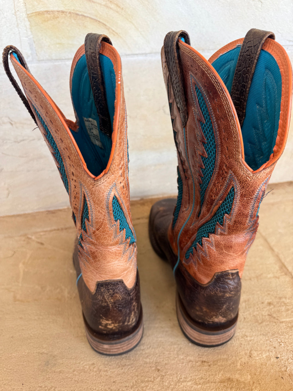ARIAT TURQUOISE BOOTS MENS 8W