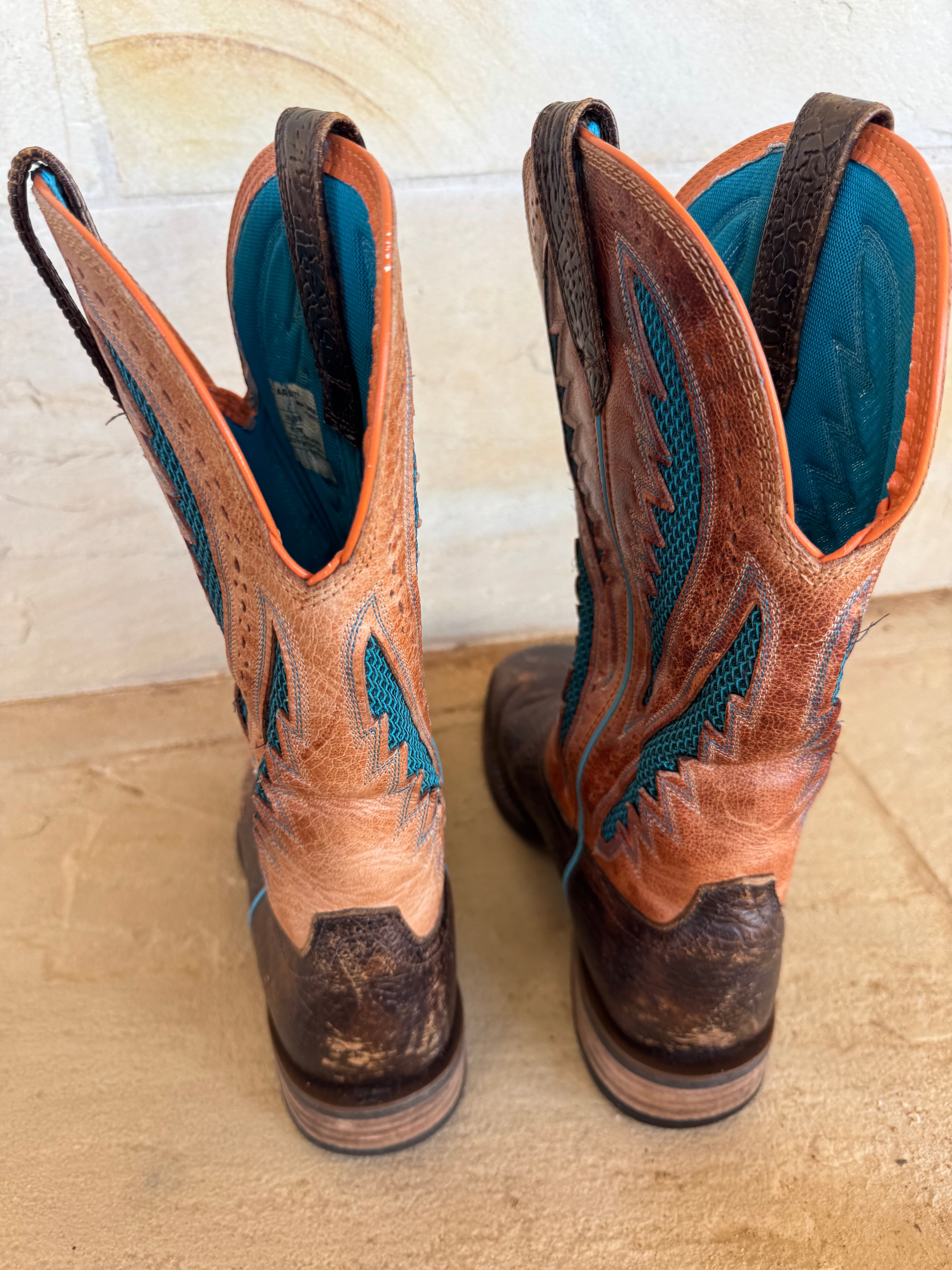 ARIAT TURQUOISE BOOTS MENS 8W