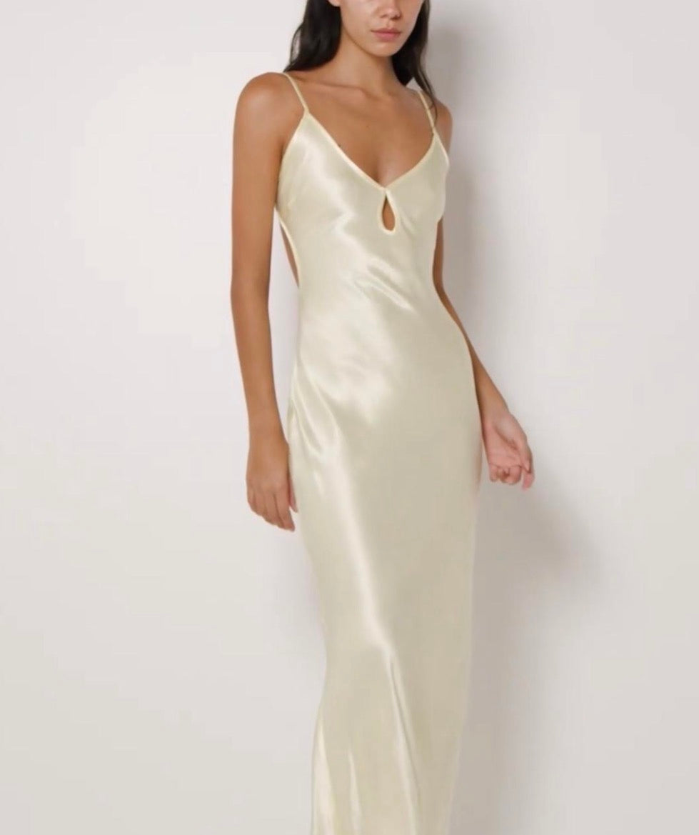 BEC+BRIDGE CEDAR CITY MAXI DRESS IN ICE YELLOW 10