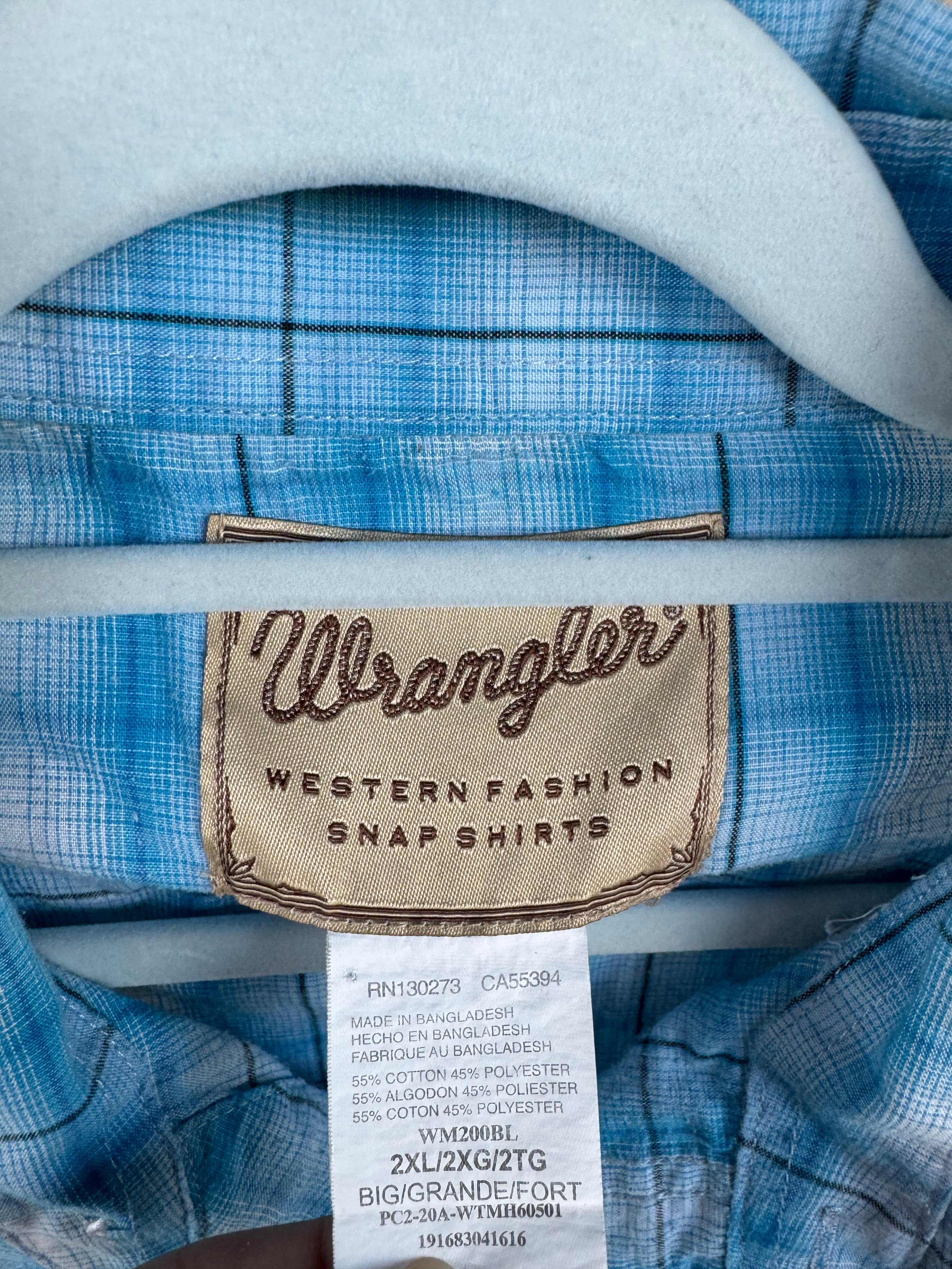 WRANGLER SNAP SHIRT 2XL