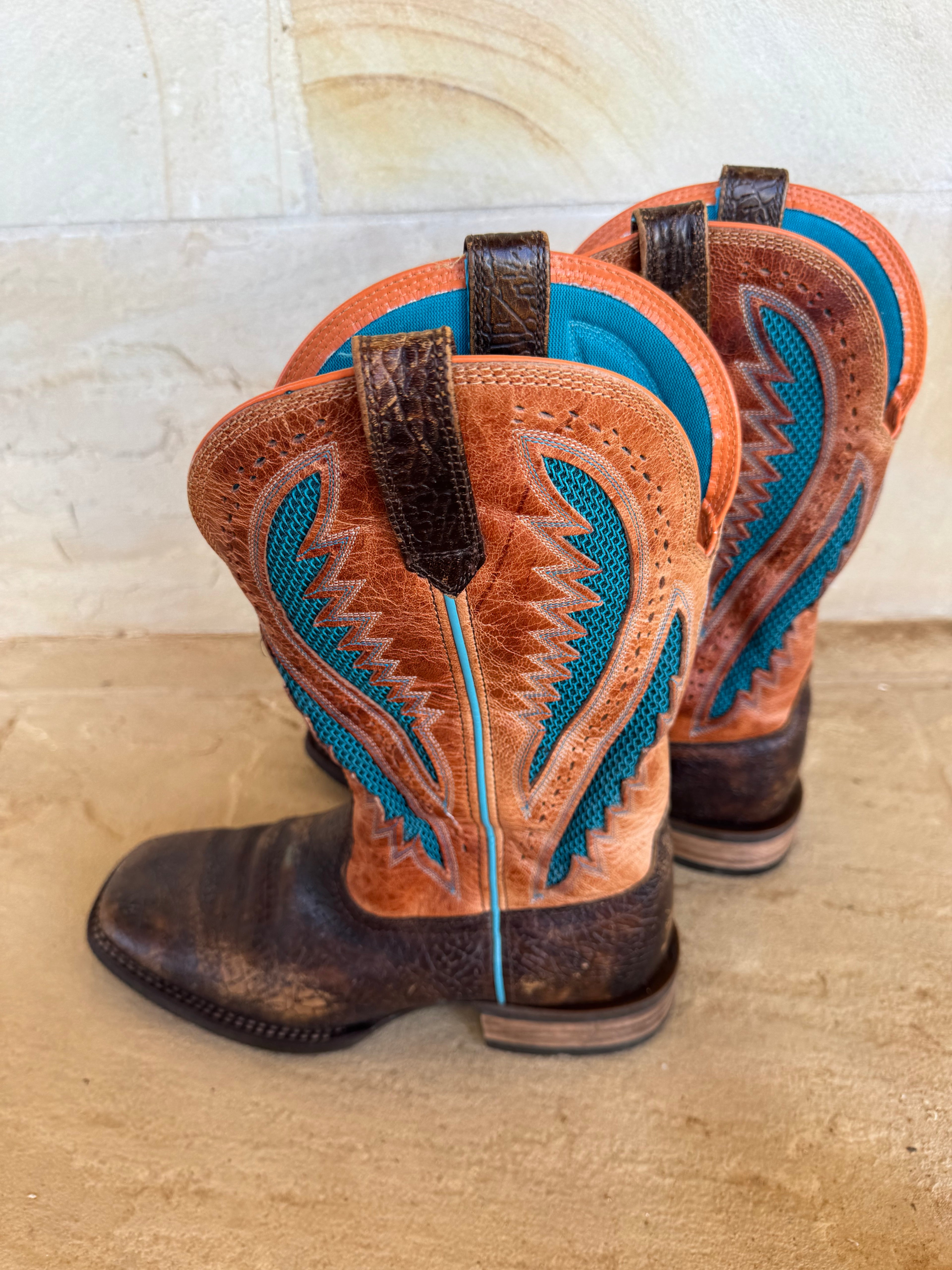ARIAT TURQUOISE BOOTS MENS 8W