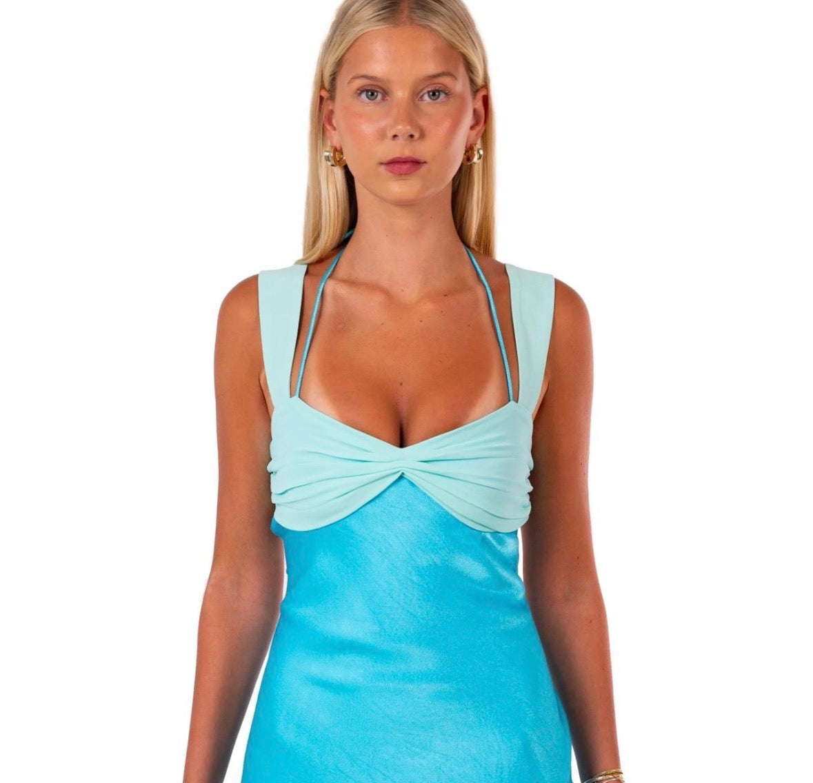 I AM DELILAH ARIEL MINI DRESS IN SAPPHIRE S