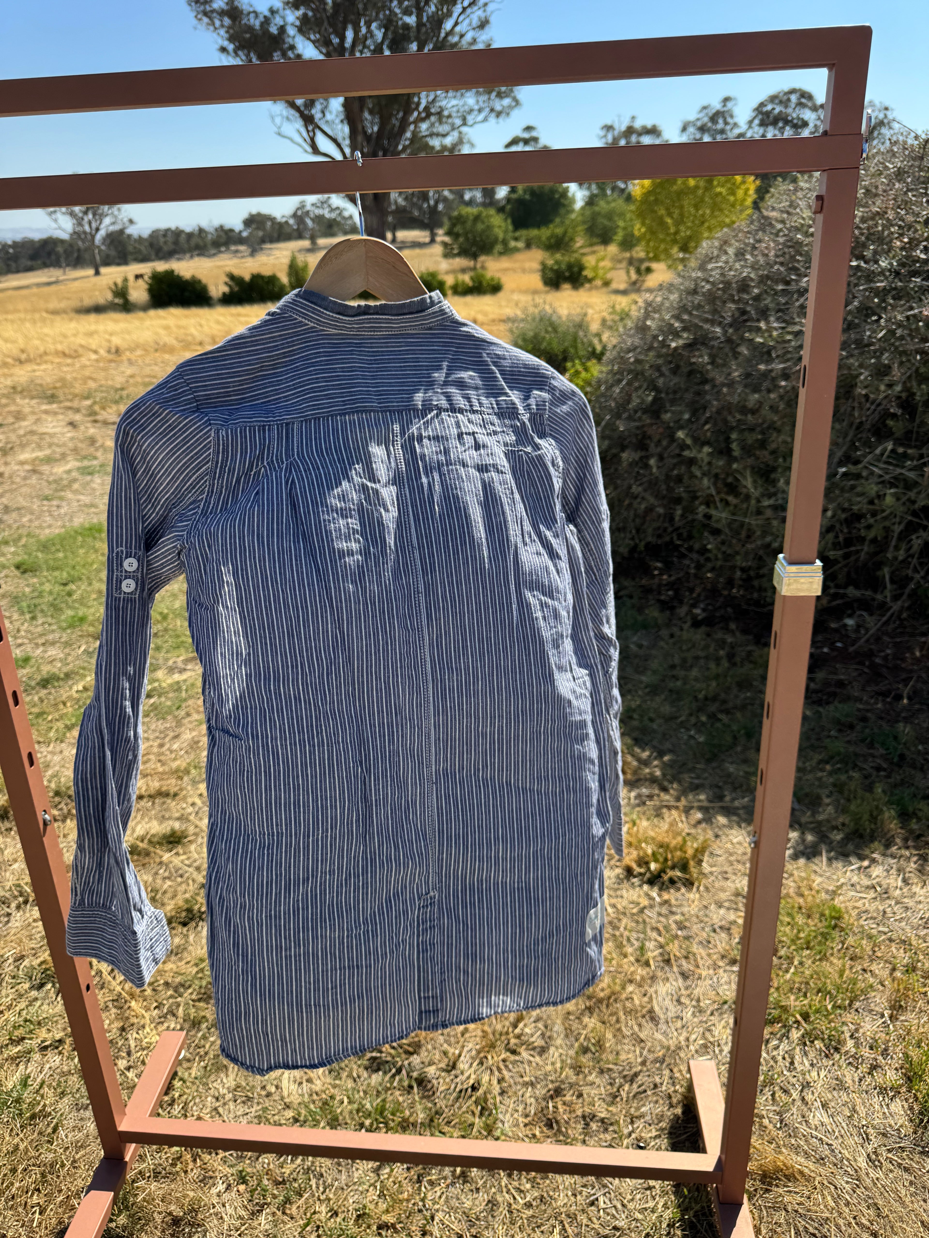 G STAR RAW STRIPED SHIRT XS