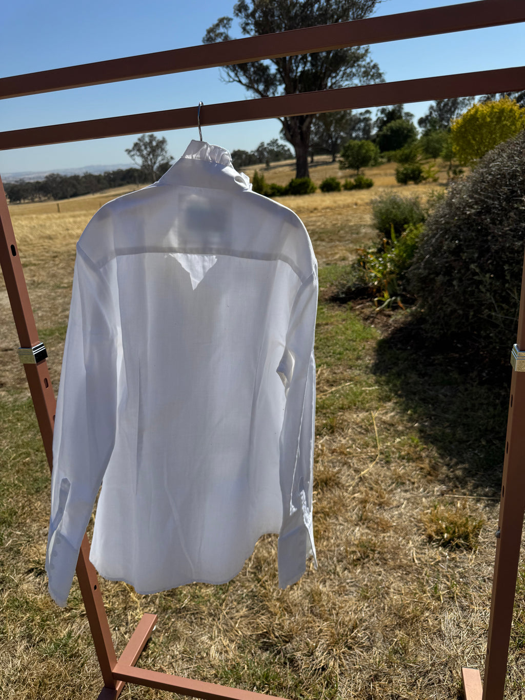 HITCHLEY AND HARROW RUFFLE BLOUSE 12